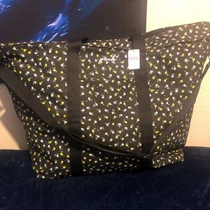 Victoria secret pink floral tote bag